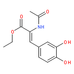 2-Propenoic acid,2-(acetylamino)-3-(3,4-dihydroxyphenyl)-, ethyl ester