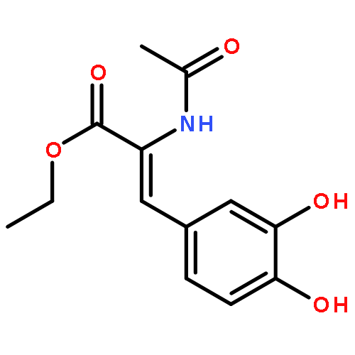 2-Propenoic acid,2-(acetylamino)-3-(3,4-dihydroxyphenyl)-, ethyl ester