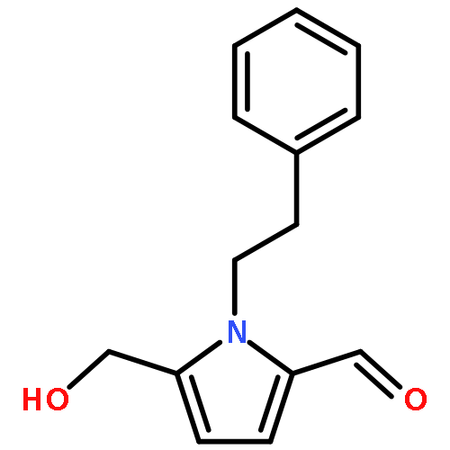 1H-Pyrrole-2-carboxaldehyde,5-(hydroxymethyl)-1-(2-phenylethyl)-