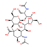 5-(acetylamino)-3,5-dideoxy-D-glycero-alpha-D-galacto-non-2-ulopyranonosyl-(2->3)-beta-D-galactopyranosyl-(1->3)-2-(acetylamino)-2-deoxy-D-glucose