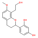 (2R)-2',4'-dihydroxy-7-methoxy-8-(2-hydroxyethyl)flavan