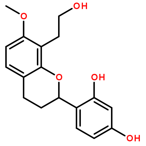 (2R)-2',4'-dihydroxy-7-methoxy-8-(2-hydroxyethyl)flavan