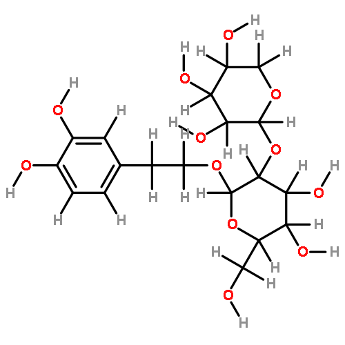 2-(3,4-dihydroxyphenyl)ethyl 2-O-beta-D-xylopyranosyl-beta-D-glucopyranoside