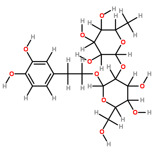 2-(3,4-dihydroxyphenyl)ethyl 2-O-(6-deoxy-alpha-L-mannopyranosyl)-beta-D-glucopyranoside