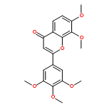 4H-1-Benzopyran-4-one, 7,8-dimethoxy-2-(3,4,5-trimethoxyphenyl)-