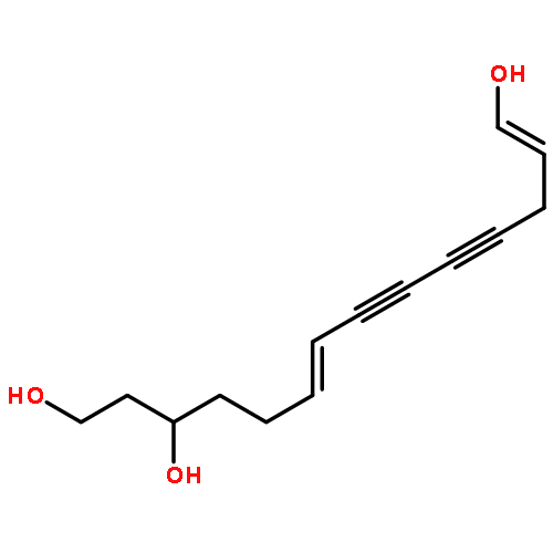 (2E,8E,12R)-tetradecadiene-4,6-diyne-1,12,14-triol