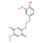 2-[3-(3-methoxy-4-hydroxyphenyl)propyl]-5-methoxy cyclohexa-2,5-diene-1,4-dione