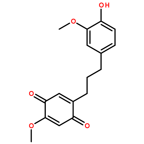 2-[3-(3-methoxy-4-hydroxyphenyl)propyl]-5-methoxy cyclohexa-2,5-diene-1,4-dione