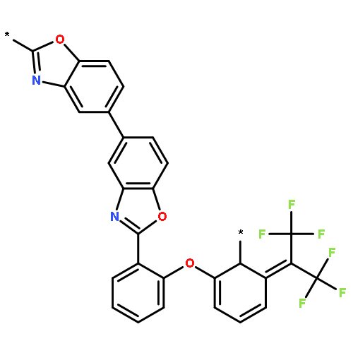 Poly[2,5-benzoxazolediyl[2,2,2-trifluoro-1-(trifluoromethyl)ethylidene]-5,2
-benzoxazolediylphenyleneoxyphenylene]