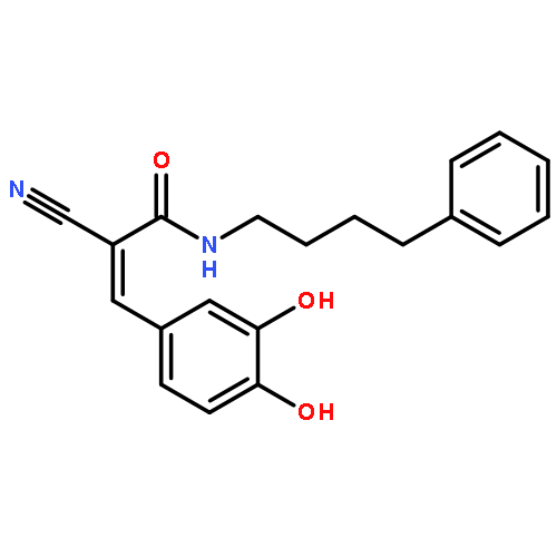 2-Propenamide,2-cyano-3-(3,4-dihydroxyphenyl)-N-(4-phenylbutyl)-, (2E)-