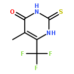 4(1H)-Pyrimidinone, 2,3-dihydro-5-methyl-2-thioxo-6-(trifluoromethyl)-