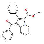 3-Indolizinecarboxylic acid, 1-benzoyl-2-phenyl-, ethyl ester