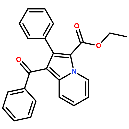 3-Indolizinecarboxylic acid, 1-benzoyl-2-phenyl-, ethyl ester