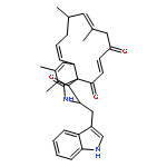 (3S,3aR,4S,6aS,7E,10S,11Z,15E)-3-(1H-indol-3-ylmethyl)-4,5,10,12-tetramethyl-2,3,3a,4,6a,9,10,13-octahydro-1H-cyclotrideca[d]isoindole-1,14,17-trione