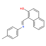 1-((E)-((4-methylphenyl)imino)methyl)-2-naphthol (en)