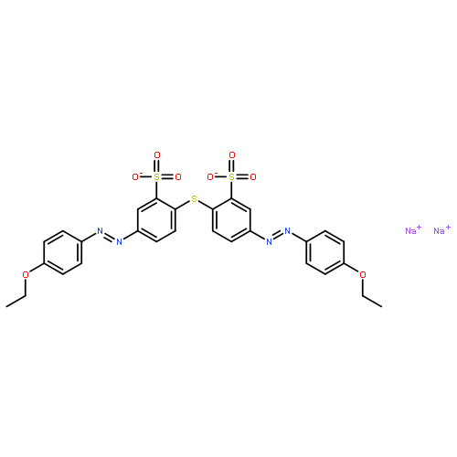 Benzenesulfonic acid,2,2'-thiobis[5-[2-(4-ethoxyphenyl)diazenyl]-, sodium salt (1:2)