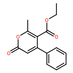 2H-Pyran-5-carboxylic acid, 6-methyl-2-oxo-4-phenyl-, ethyl ester