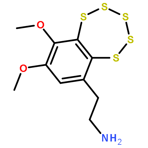 2-(6,7-dimethoxy-1,2,3,4,5-benzopentathiepin-9-yl)ethanamine