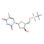 1-[(2R,4S,5R)-5-[[TERT-BUTYL(DIMETHYL)SILYL]OXYMETHYL]-4-HYDROXYOXOLAN-2-YL]-5-IODOPYRIMIDINE-2,4-DIONE