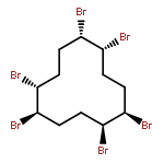 (1R,2R,5S,6R,9R,10S)-rel-1,2,5,6,9,10-Hexabromocyclododecane