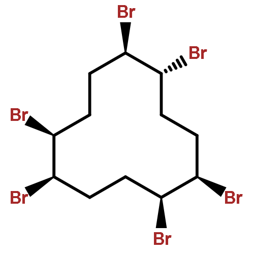 (1R,2S,5R,6R,9R,10S)-rel-1,2,5,6,9,10-Hexabromocyclododecane