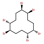 (1R,2R,5R,6S,9S,10R)-rel-1,2,5,6,9,10-Hexabromocyclododecane