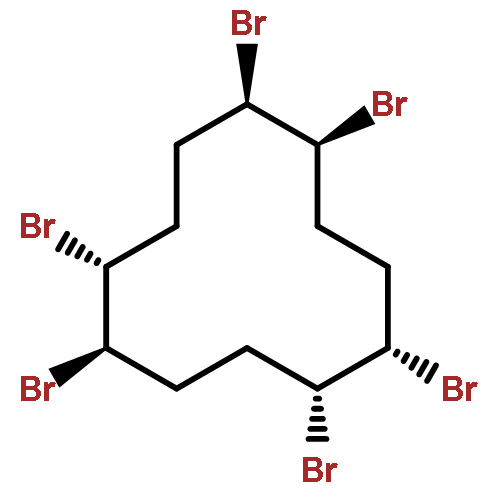 (1R,2R,5R,6S,9S,10R)-rel-1,2,5,6,9,10-Hexabromocyclododecane