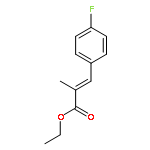 2-Propenoic acid, 3-(4-fluorophenyl)-2-methyl-, ethyl ester, (E)-