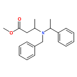 Butanoic acid, 3-[[(1R)-1-phenylethyl](phenylmethyl)amino]-, methylester, (3R)-