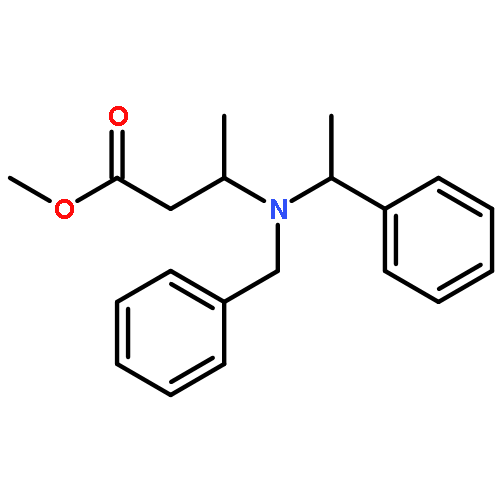 Butanoic acid, 3-[[(1R)-1-phenylethyl](phenylmethyl)amino]-, methylester, (3R)-