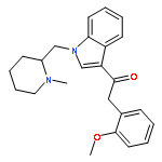 2-(2-methoxyphenyl)-1-[1-[(1-methylpiperidin-2-yl)methyl]indol-3-yl]ethanone