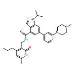 1-(1-Methylethyl)-N-[(6-methyl-2-oxo-4-propyl-1,2-dihydro-3-pyridinyl)methyl]-6-[2-(4-methyl-1-piperazinyl)-4-pyridinyl]-1H-indazole-4-carboxamide