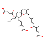 Butanedioic acid,1-[(2S,3R,6S,8R,9S)-3-butyl-8-[(2E,4E,6S,7S,8E)-9-carboxy-6-hydroxy-3,7-dimethyl-2,4,8-nonatrien-1-yl]-2-[(1E,3E)-4-carboxy-3-methyl-1,3-butadien-1-yl]-9-methyl-1,7-dioxaspiro[5.5]undec-3-yl]ester