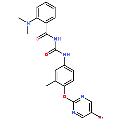 Benzamide,N-[[[4-[(5-bromo-2-pyrimidinyl)oxy]-3-methylphenyl]amino]carbonyl]-2-(dimethylamino)-