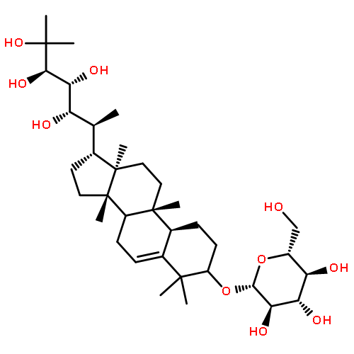 b-D-Glucopyranoside, (3b,9b,10a,22S,23R,24R)-22,23,24,25-tetrahydroxy-9-methyl-19-norlanost-5-en-3-yl