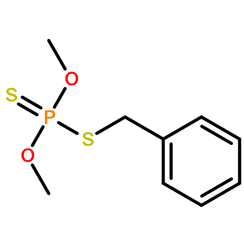 Phosphorodithioic acid, O,O-dimethyl S-(phenylmethyl) ester