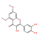 2-(3,4-dihydroxyphenyl)-3-hydroxy-5,7-dimethoxy-4H-chromen-4-one