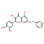 4H-1-Benzopyran-4-one,2-(3,4-dihydroxyphenyl)-3,5-dihydroxy-7-(phenylmethoxy)-