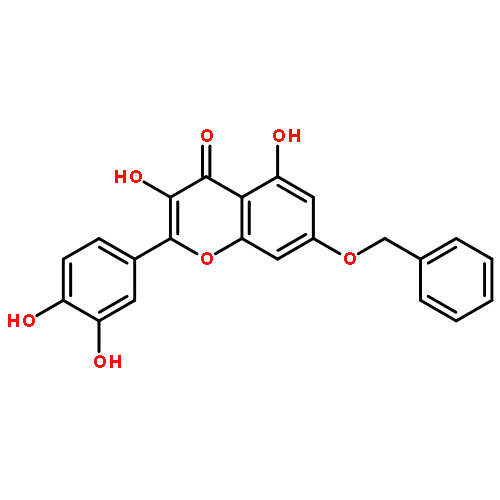 4H-1-Benzopyran-4-one,2-(3,4-dihydroxyphenyl)-3,5-dihydroxy-7-(phenylmethoxy)-