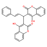 2H-1-Benzopyran-2-one, 3,3'-(3-phenyl-2-propenylidene)bis[4-hydroxy-