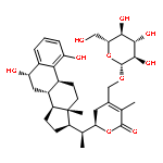 28-O-beta-D-glucopyranosyl-1,6alpha-dihydroxy-19-norwitha-1,3,5(10),24-tetraenolide