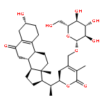 28-O-beta-D-glucopyranosyl-3alpha-hydroxy-6-oxo-19-norwitha-5(10),24-dienolide