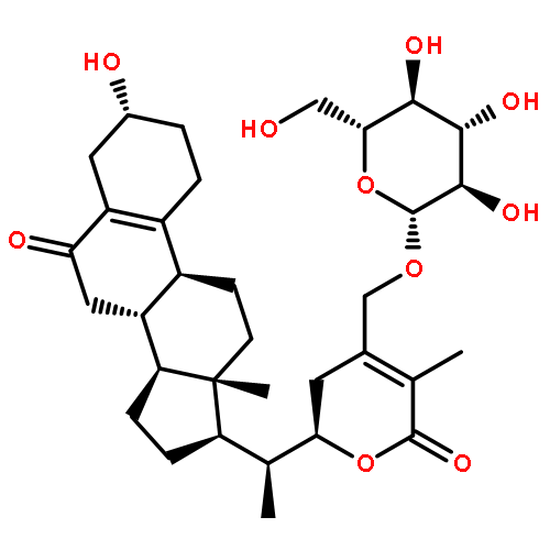 28-O-beta-D-glucopyranosyl-3alpha-hydroxy-6-oxo-19-norwitha-5(10),24-dienolide