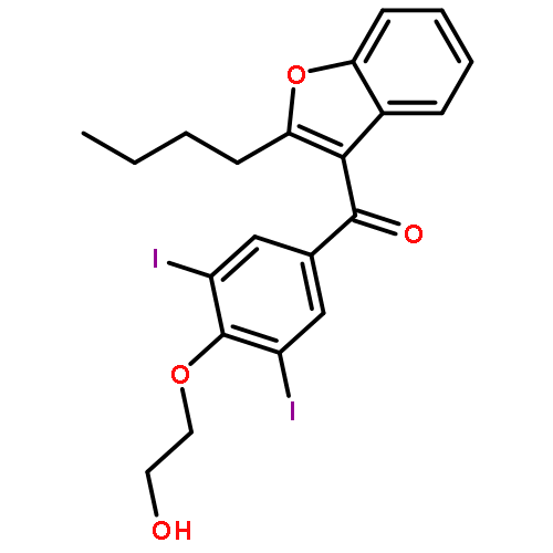 Methanone,(2-butyl-3-benzofuranyl)[4-(2-hydroxyethoxy)-3,5-diiodophenyl]-