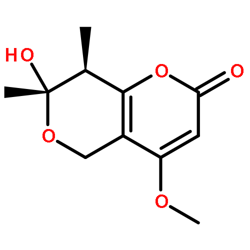 2H,5H-Pyrano[4,3-b]pyran-2-one,7,8-dihydro-7-hydroxy-4-methoxy-7,8-dimethyl-, (7R,8S)-rel-(-)-