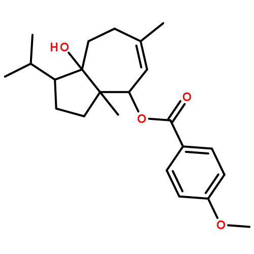 (1S,3aS,4S,8aR)-8a-hydroxy-3a,6-dimethyl-1-(propan-2-yl)-1,2,3,3a,4,7,8,8a-octahydroazulen-4-yl 4-methoxybenzoate