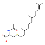 L-Cysteine,N-acetyl-S-[(2E,6E)-3,7,11-trimethyl-2,6,10-dodecatrien-1-yl]-