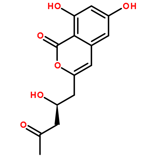 1H-2-Benzopyran-1-one,6,8-dihydroxy-3-[(2S)-2-hydroxy-4-oxopentyl]-