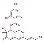 (7S,8S,8aS)-7-hydroxy-3-[(1E)-3-hydroxyprop-1-en-1-yl]-7-methyl-6-oxo-6,7,8,8a-tetrahydro-1H-isochromen-8-yl 2,4-dihydroxy-6-methylbenzoate