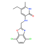 3-[(4,7-dichloro-1,3-benzoxazol-2-yl)methylamino]-5-ethyl-6-methyl-1h-pyridin-2-one